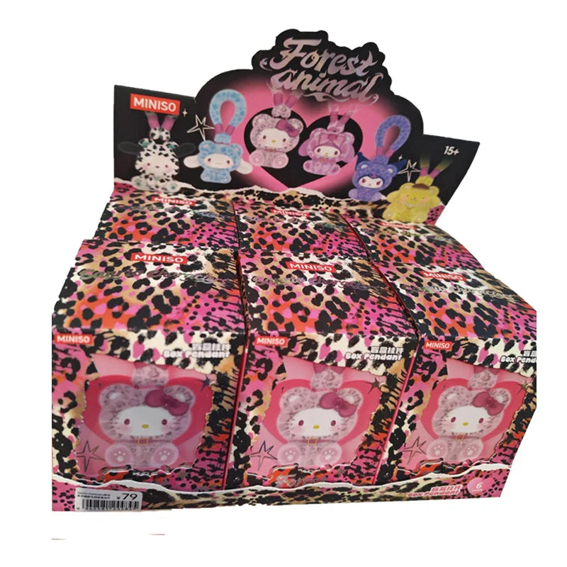 Genuine Sanrio Forest Animals Series Blind Box Kuromi Melody Kitty Plush Mystery Box Toys Cute Surprise Bag Pendant Gifts