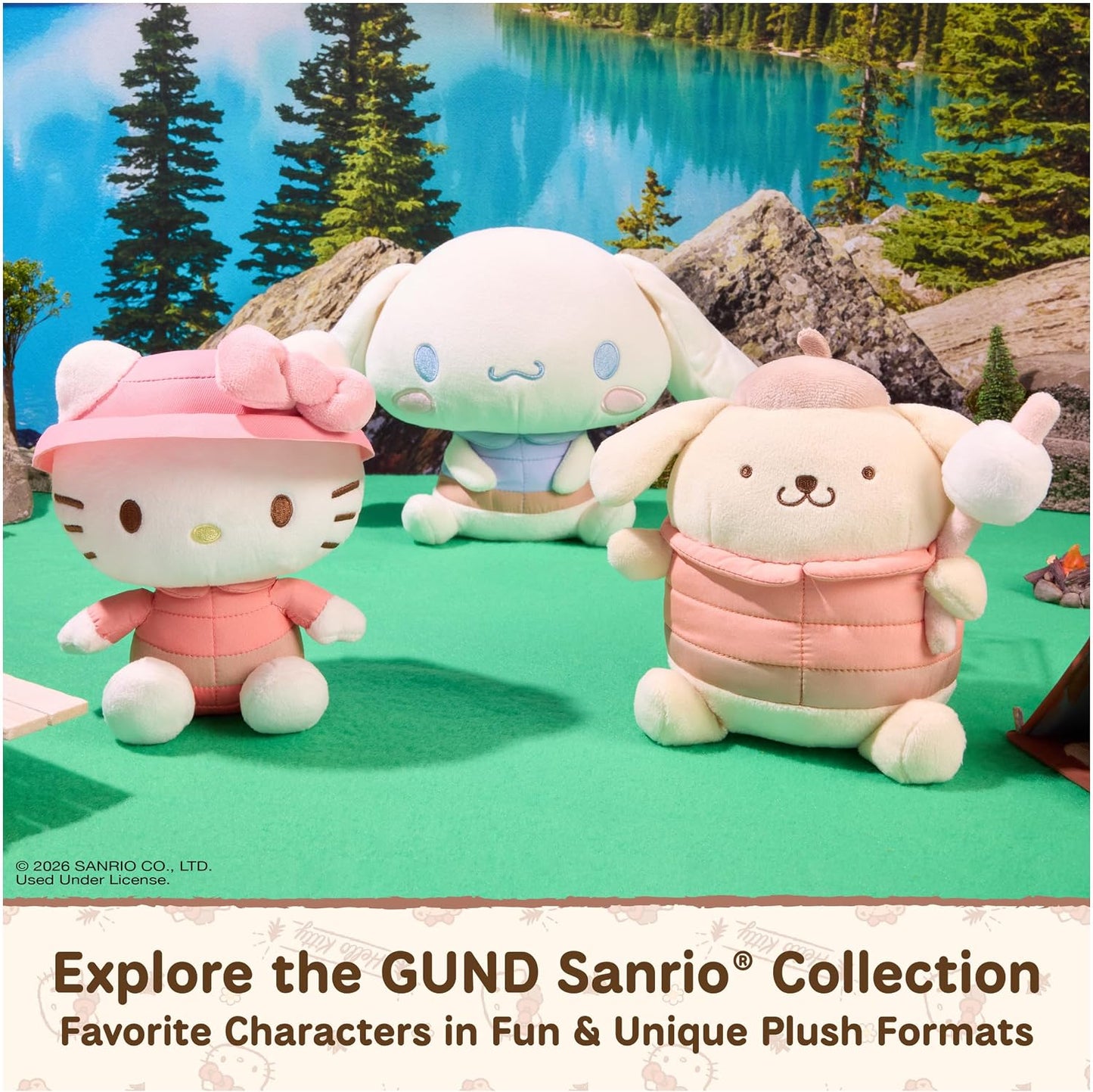 GUND Hello Kitty & Friends Surprise Camping Plush